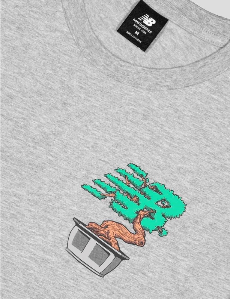 T-shirt NEW BALANCE estentials roots tee athletic grey